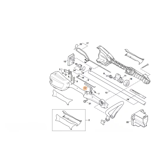 STIHL  Blokada dźwigni przełącznika 4522 435 6300